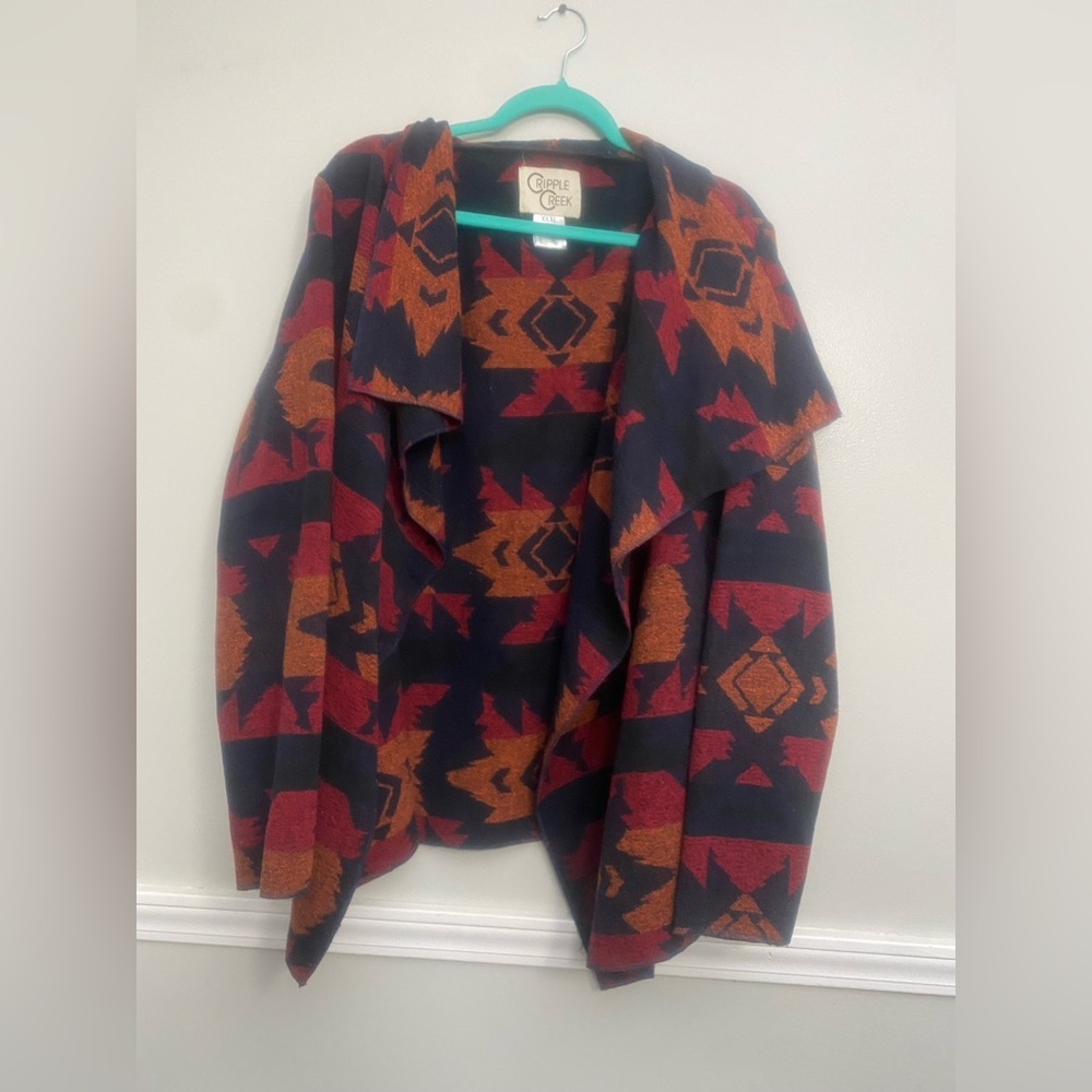 NWT Cripple Creek Navajo Open Front Blanket Wrap
Jacket - Picture 1 of 4